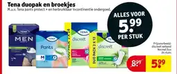 Kruidvat Tena duopak en broekjes aanbieding
