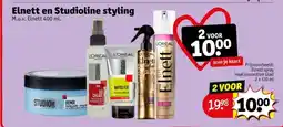 Kruidvat Elnett en Studioline styling aanbieding