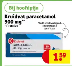 Kruidvat Kruidvat paracetamol 500 mg aanbieding
