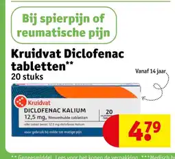 Kruidvat Kruidvat Diclofenac tabletten aanbieding