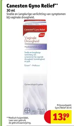 Kruidvat Canesten Gyno Relief aanbieding