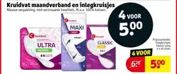Kruidvat Kruidvat maandverband en inlegkruisjes aanbieding