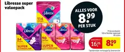 Kruidvat Libresse super valuepack aanbieding