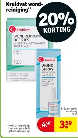 Kruidvat Kruidvat wond- reiniging aanbieding