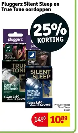 Kruidvat Pluggerz Silent Sleep en True Tone oordoppen aanbieding