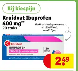 Kruidvat Kruidvat Ibuprofen 400 mg aanbieding