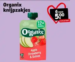 Kruidvat Organix knijpzakjes aanbieding