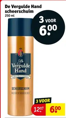 Kruidvat De Vergulde Hand scheerschuim aanbieding