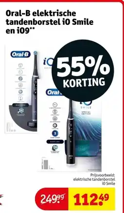 Kruidvat Oral-B elektrische tandenborstel i0 Smile en i09 aanbieding