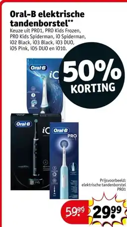 Kruidvat Oral-B elektrische tandenborstel aanbieding