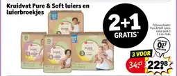 Kruidvat Kruidvat Pure & Soft luiers en luierbroekjes aanbieding