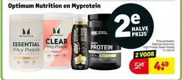 Kruidvat Optimum Nutrition en Myprotein aanbieding