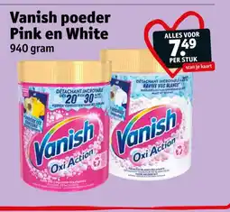 Kruidvat Vanish poeder Pink en White aanbieding