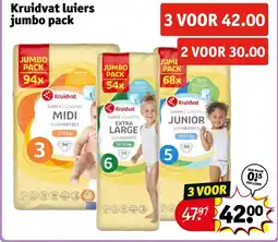 Kruidvat Kruidvat luiers jumbo pack aanbieding