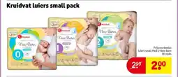 Kruidvat Kruidvat luiers small pack aanbieding