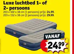 Kruidvat Luxe luchtbed 1- of 2-persoons aanbieding