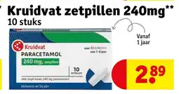 Kruidvat Kruidvat zetpillen 240mg aanbieding