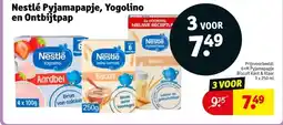 Kruidvat Nestlé Pyjamapapje, Yogolino en Ontbijtpap aanbieding