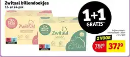 Kruidvat Zwitsal billendoekjesn 12- en 24-pak aanbieding