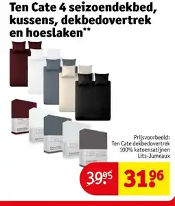 Kruidvat Ten Cate 4 seizoendekbed, kussens, dekbedovertrek en hoeslaken aanbieding
