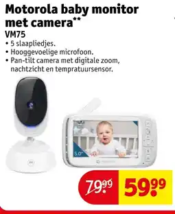 Kruidvat Motorola baby monitor met camera V VM75 M75 aanbieding