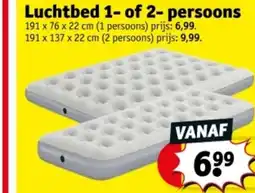 Kruidvat Luchtbed 1- of 2- persoons aanbieding