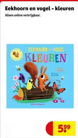 Kruidvat Eekhoorn en vogel - kleuren aanbieding