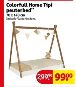 Kruidvat Colorfull Home Tipi peuterbed aanbieding
