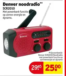 Kruidvat Denver noodradio SCR2010 aanbieding