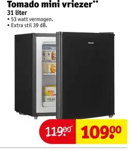 Kruidvat Tomado mini vriezer aanbieding