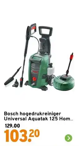 GAMMA Bosch hogedrukreiniger Universal Aquatak 125 Home & Car kit aanbieding