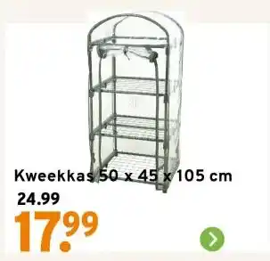 GAMMA Kweekkas 50 x 45 x 105 cm aanbieding