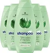 Bol.com Schwarzkopf Shampoo - 7 Kruiden - Voordeelverpakking - 5x 400ml aanbieding