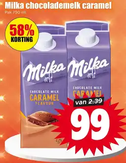 Dirk Milka Chocolademelk Caramel aanbieding