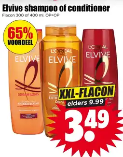 Dirk Elvive shampoo of conditioner aanbieding