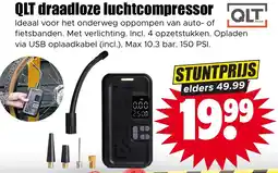 Dirk QLT draadloze luchtcompressor aanbieding