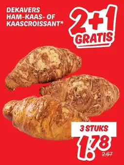 Dekamarkt Dekavers ham-kaas of kaascroissant aanbieding