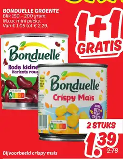 Dekamarkt Bonduelle groente aanbieding