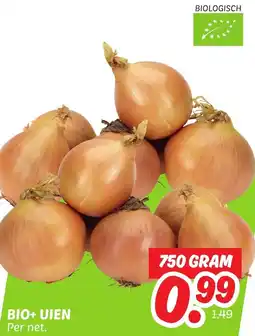 Dekamarkt Bio+uien aanbieding