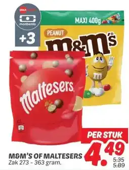 Dekamarkt M&m's of maltesers aanbieding