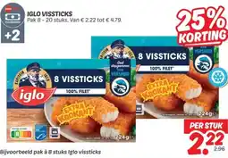 Dekamarkt Iglo vissticks aanbieding
