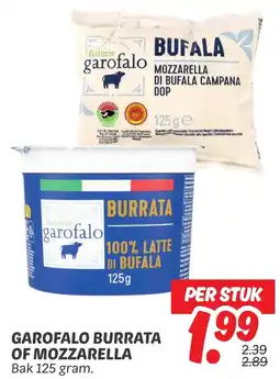 Dekamarkt Garofalo burrata of mozzarella aanbieding
