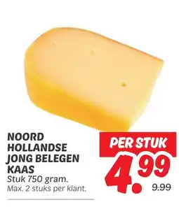 Dekamarkt Noord hollandse jong belegen kaas aanbieding