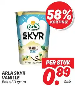 Dekamarkt Arla skyr vanille aanbieding