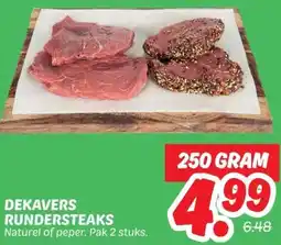 Dekamarkt Dekavers rundersteaks aanbieding