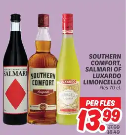 Dekamarkt Southern comfort, salmari of luxardo limoncello aanbieding