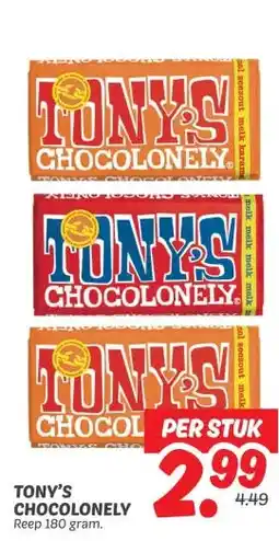 Dekamarkt Tony's chocolonely aanbieding
