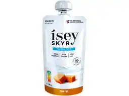 Hoogvliet Isey Skyr toffee pouch aanbieding