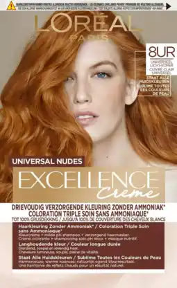 De Online Drogist L'Oréal Paris Excellence Creme - 8UR Universeel Licht Koper aanbieding