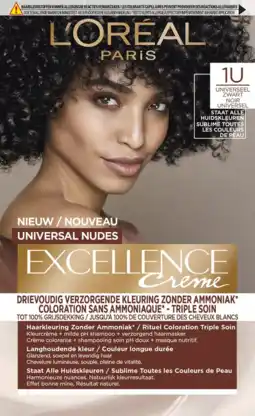De Online Drogist L'Oréal Paris Excellence Creme - 1U Universeel Zwart aanbieding